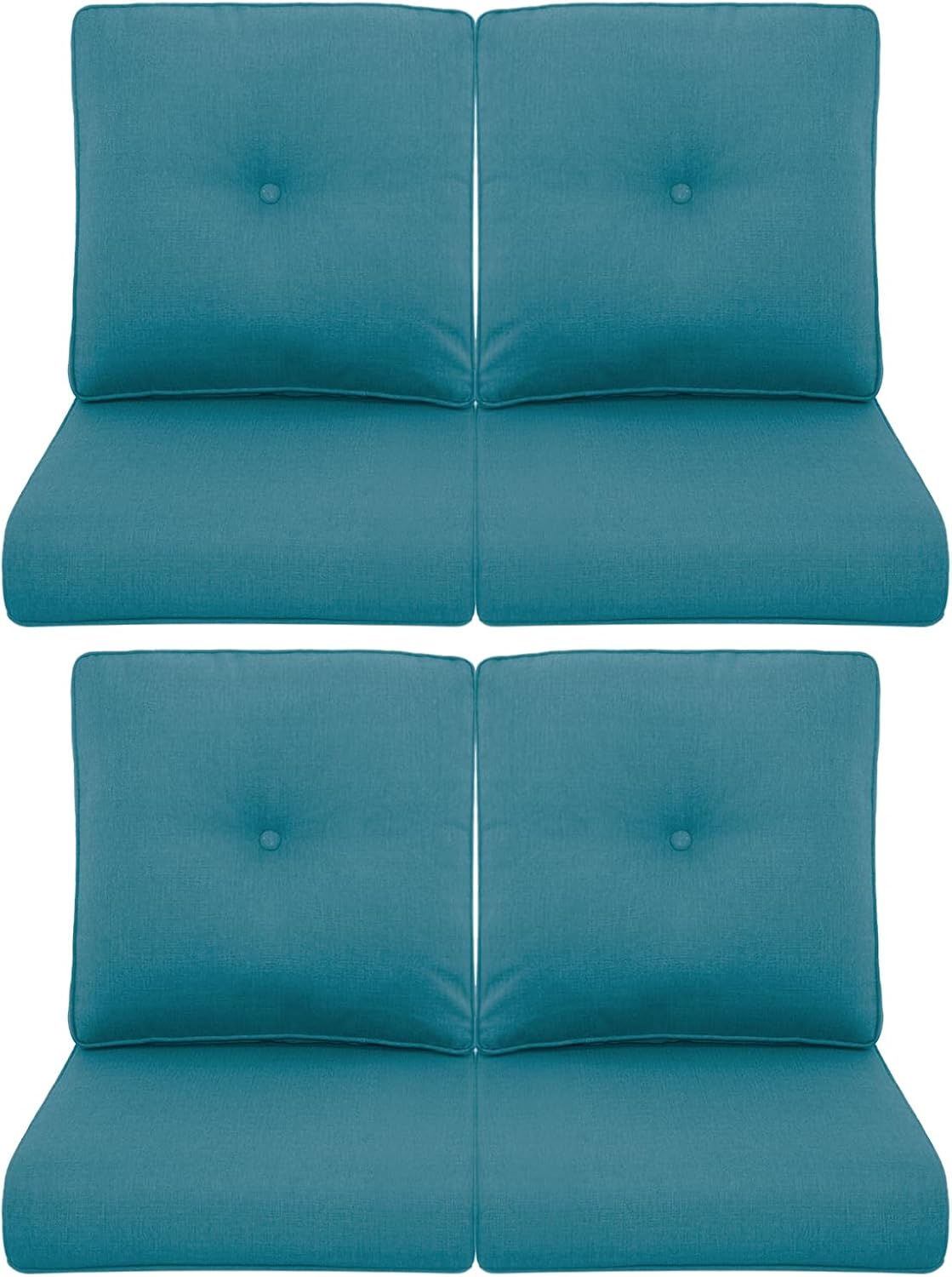 Patio Chair Cushions 4 Packs for Outdoor Glider Rocking Chairs