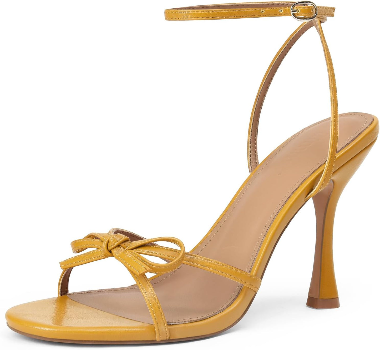 iiimmu Women's Bow Heels 4 IN Stiletto Sandals for Summer