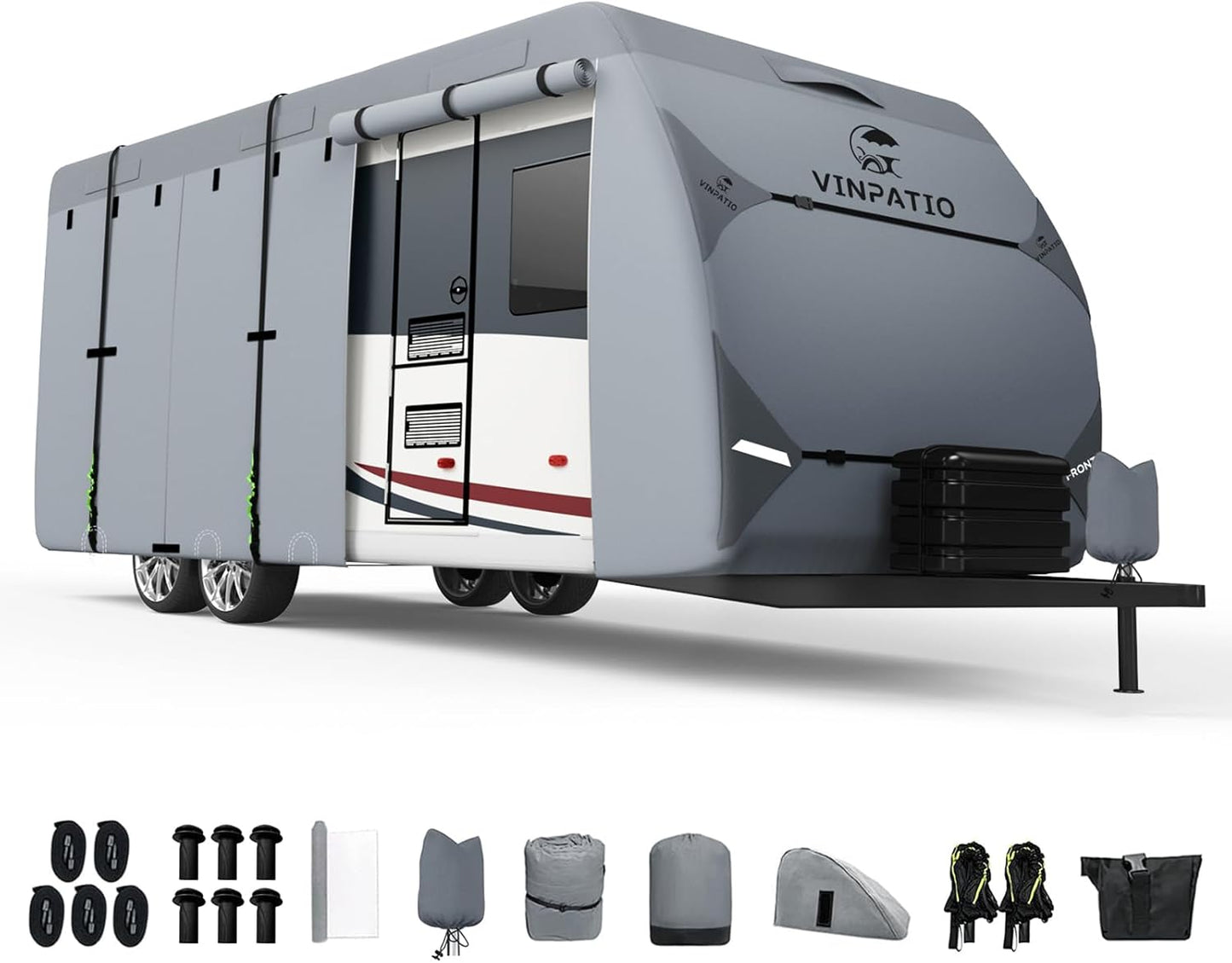 Heavy Duty RV Cover for 22ft-24ft Trailers - 7 Layers Protection