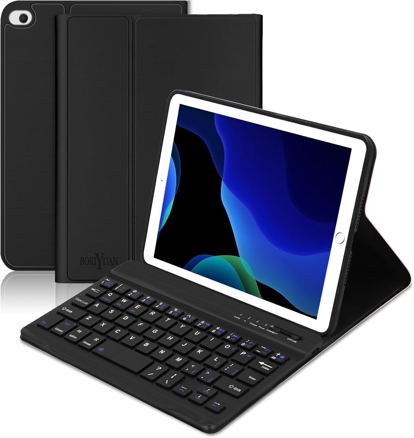 BORIYUAN iPad Mini Case with Detachable Wireless Keyboard