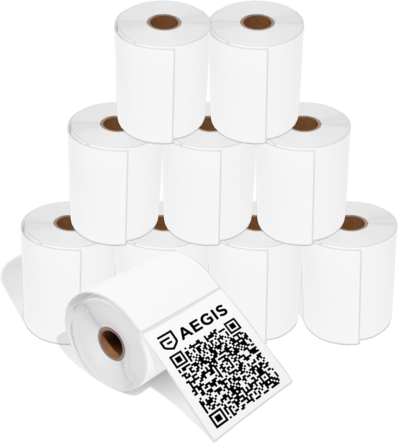Premium 4x4 Square Thermal Labels - Rollo & Zebra Compatible (10 Rolls)