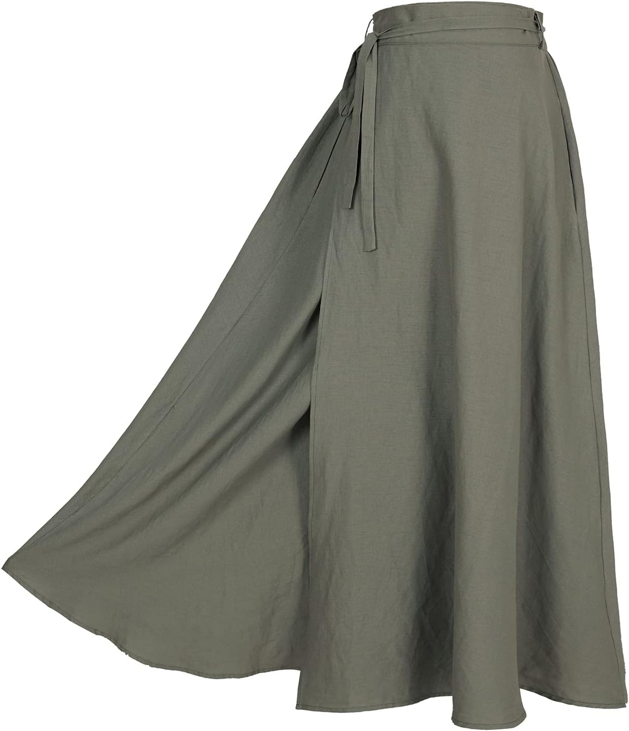 Women's Linen Wrap Skirt Casual Maxi Skirt for Every Occasion