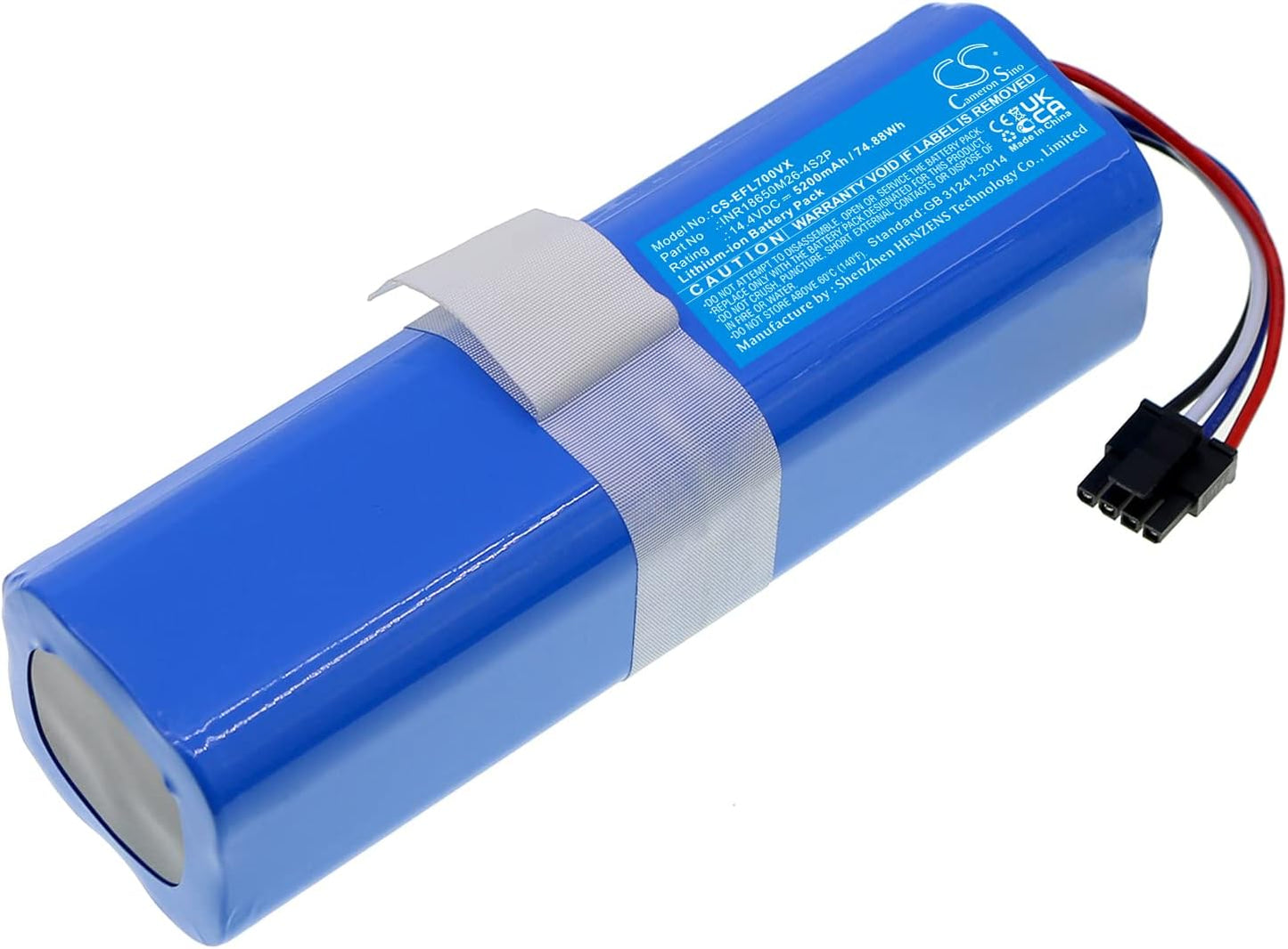 Cameron Sino Battery for Eufy Robovac L70 Hybrid - 5200mAh