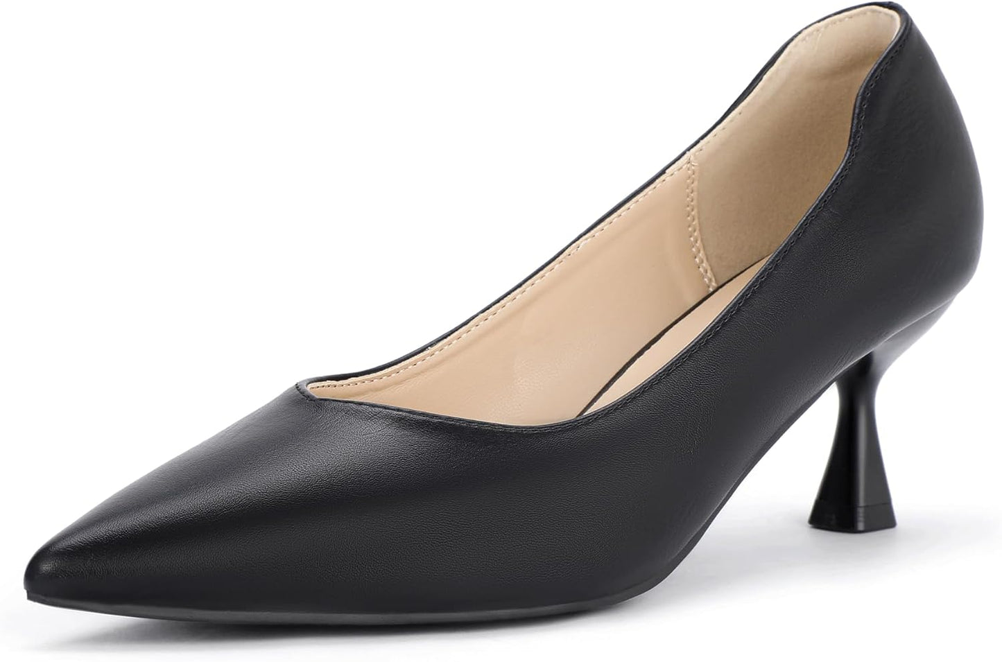 IDIFU Women's Pumps Kitten Closed Toe Heels for Any Occasion