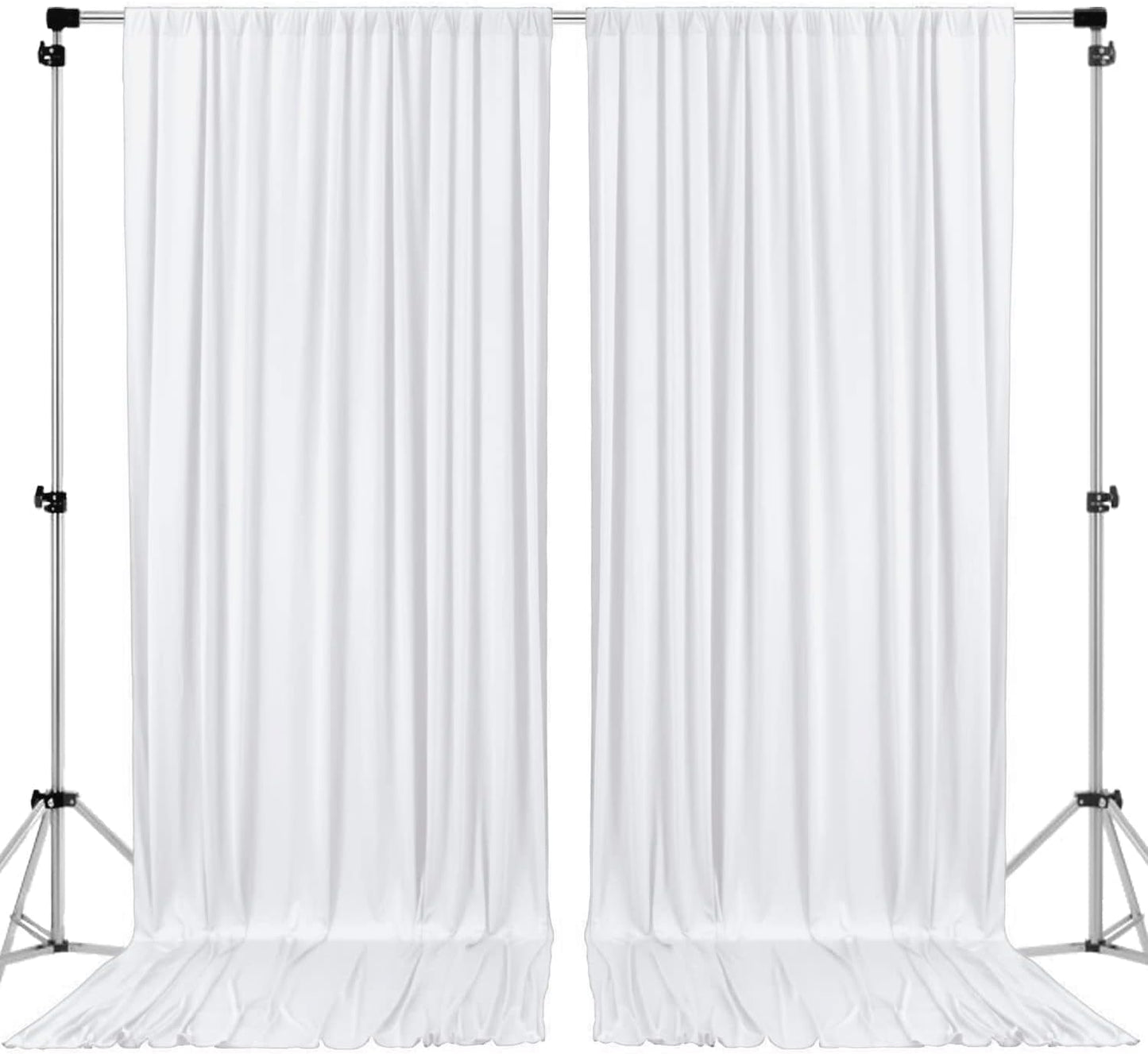 Premium 10x12ft IFR Polyester Drapes - White