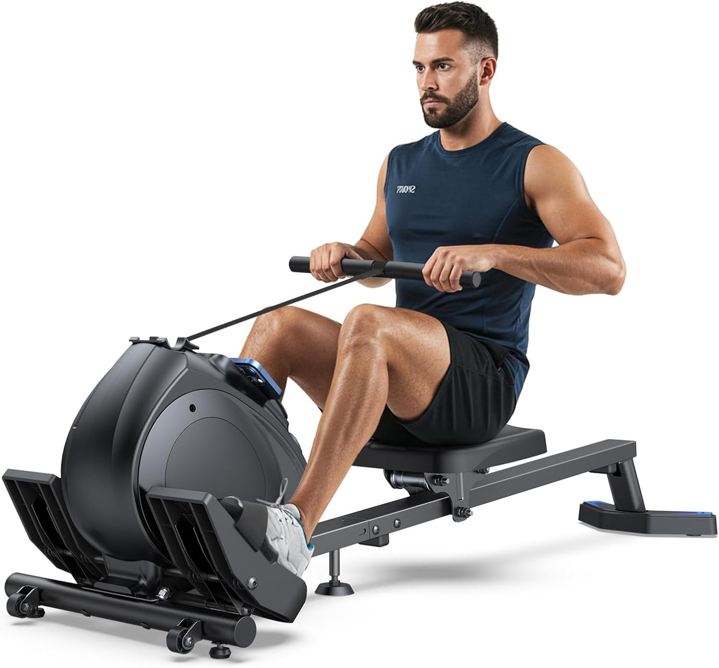 Quiet Magnetic Rowing Machine - 300lbs Capacity