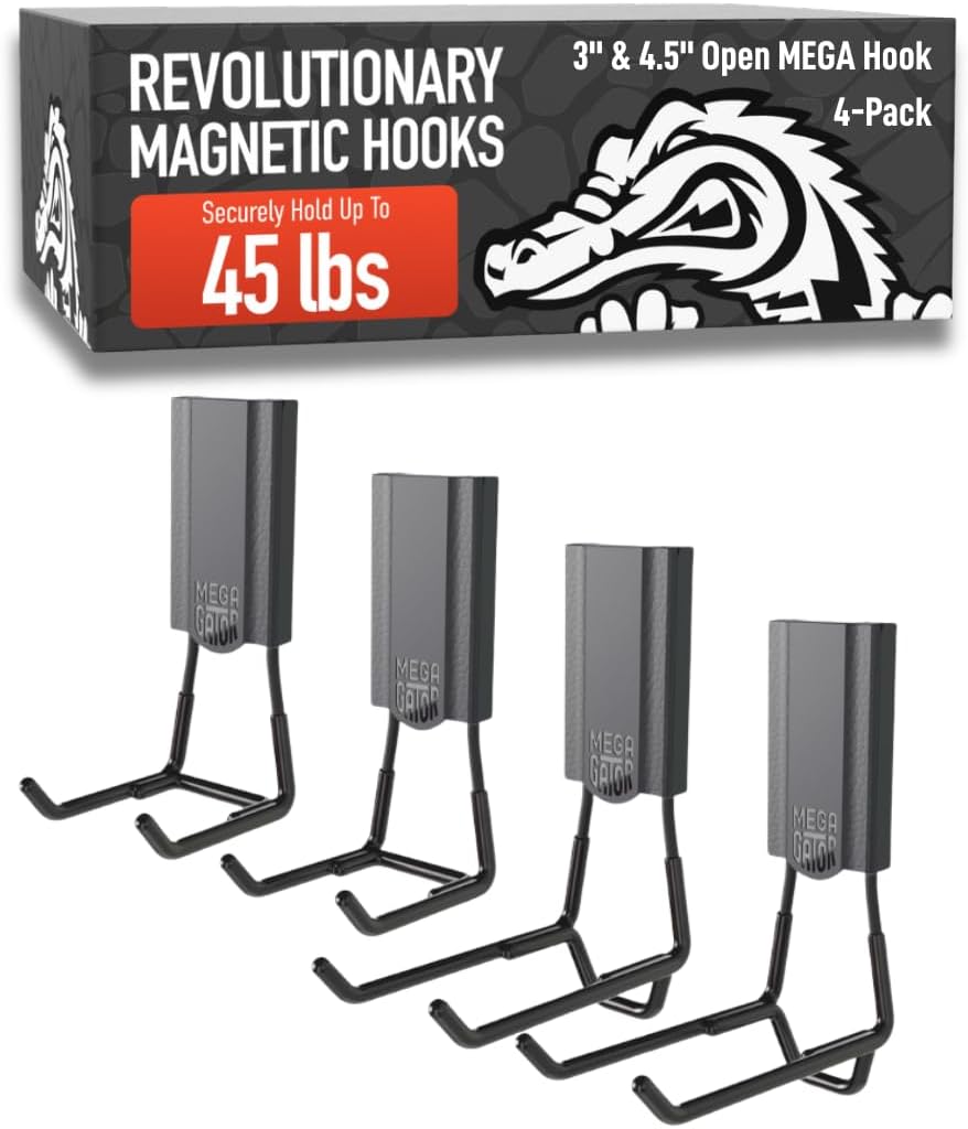 Gator Magnetics Mega 3 & 4.5in Heavy Duty Magnetic Hooks
