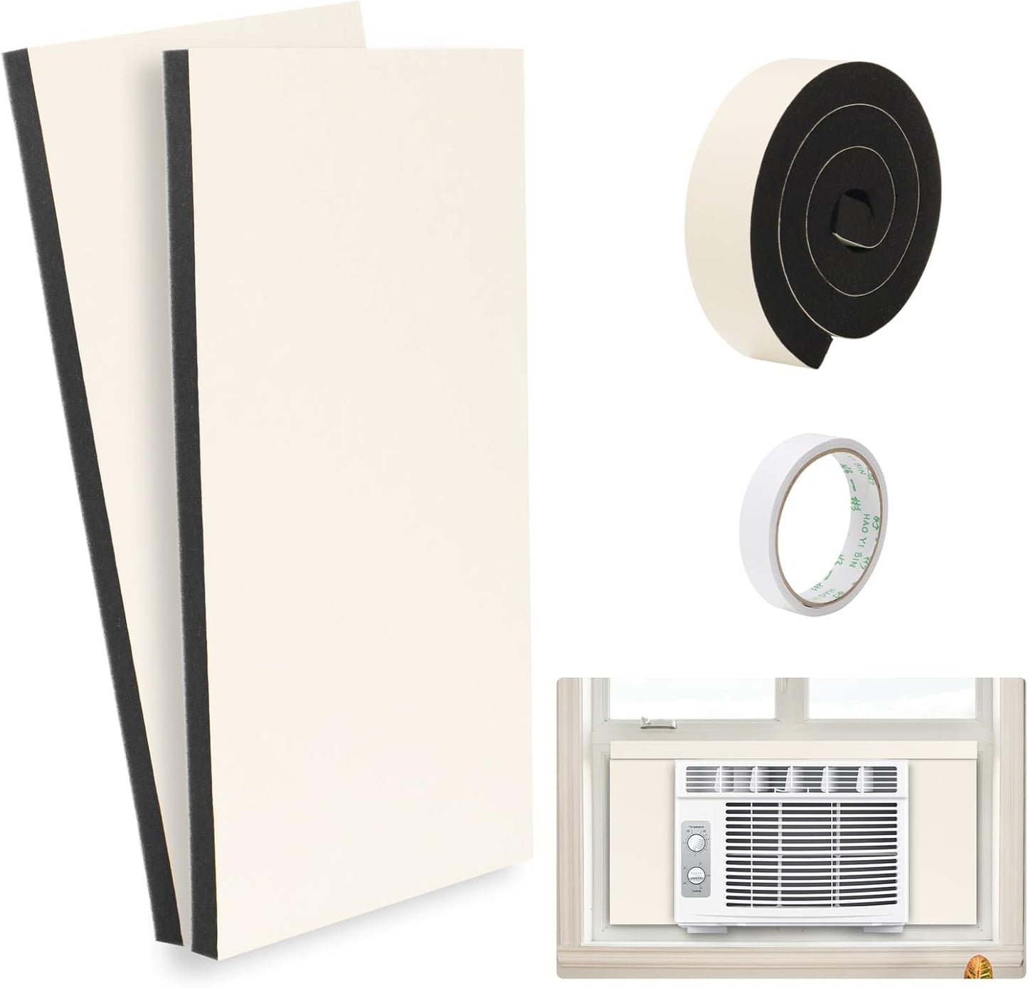 HOXHA AC Foam Insulation Kit - Seal 2 Windows!