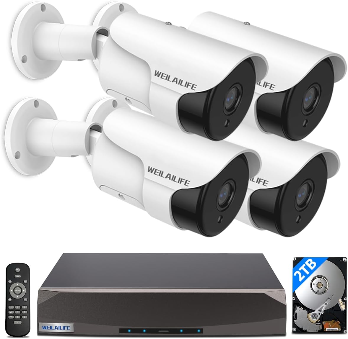 90ft Super Night Vision Wired Security Camera System Review