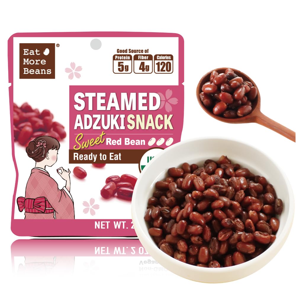 Steamed Adzuki Snack - Organic Sweet Red Bean Treats for Health