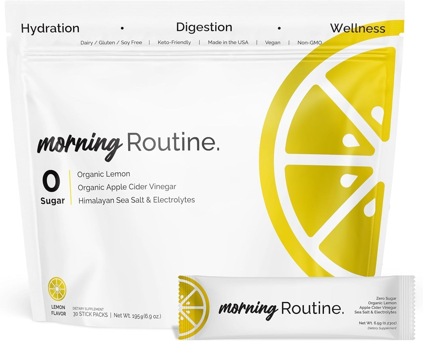 ROUTINE Morning Daily Hydration Electrolyte Drink Mix Packets