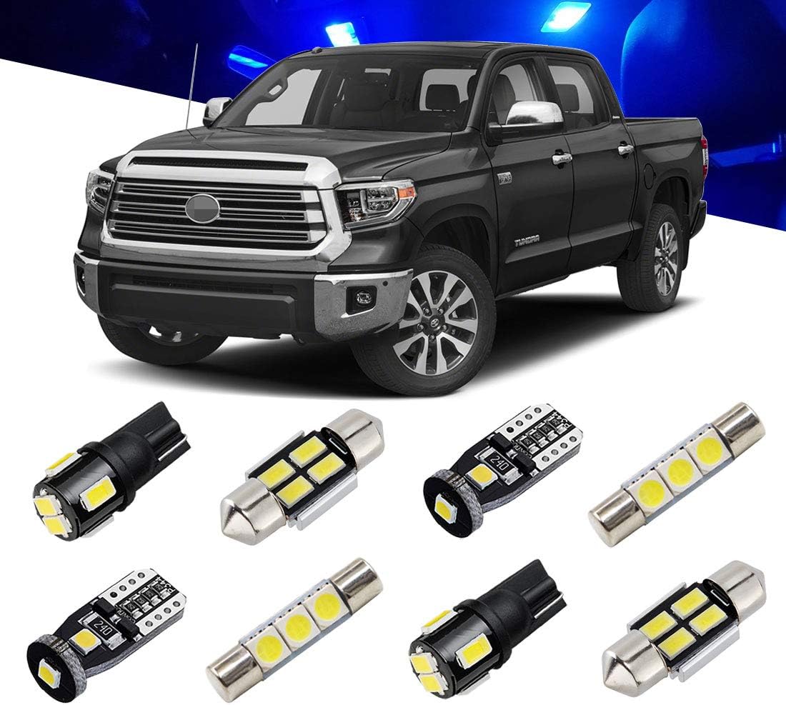 Blue LED Interior Light Kit for Toyota Tundra 2014-2021