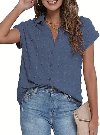 BOTHENIAL Women White Button Down Shirt for Casual Work Wear