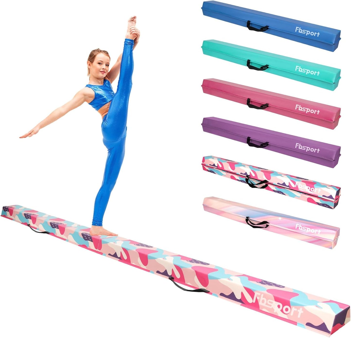 FBSPORT Folding Balance Beam for Kids and Adults Training