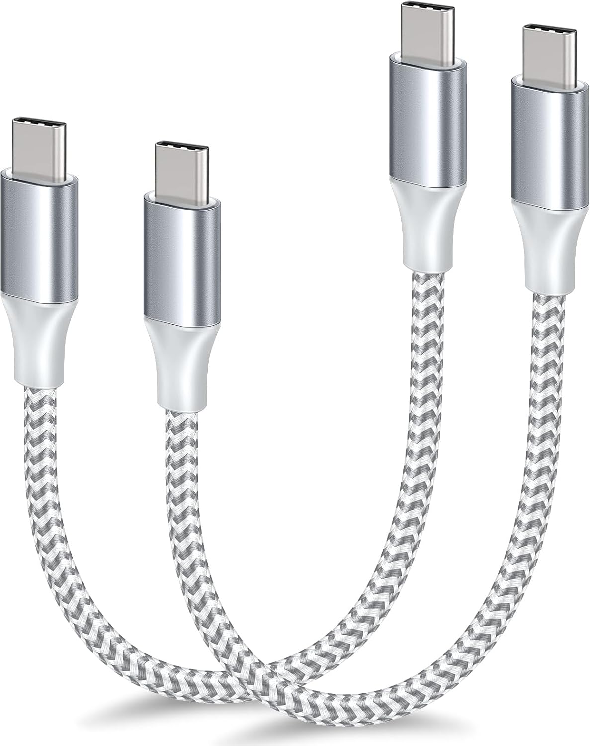 Fast Charge with 1FT Short USB-C Cable Duo!