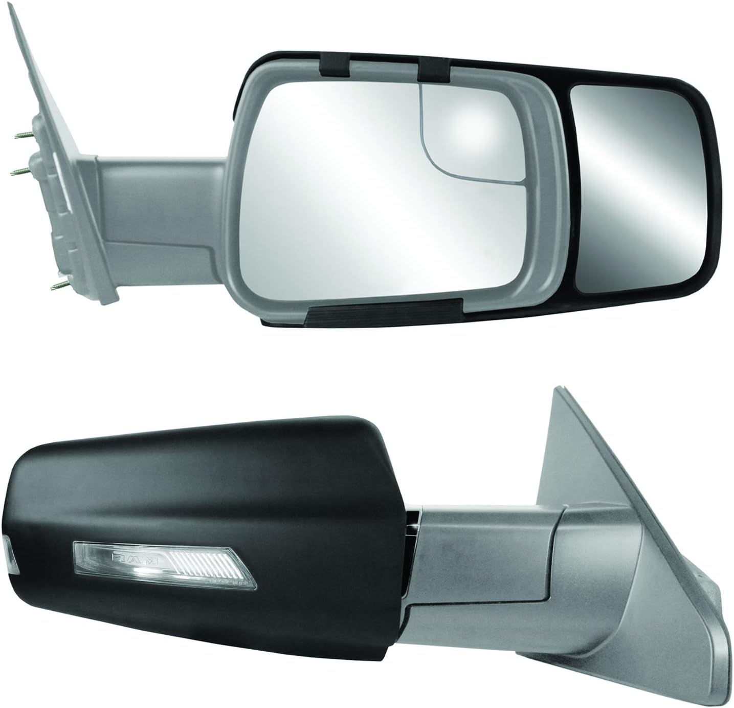 K SOURCE Snap & Zap 80730 Custom Fit Towing Mirror for Ram 1500