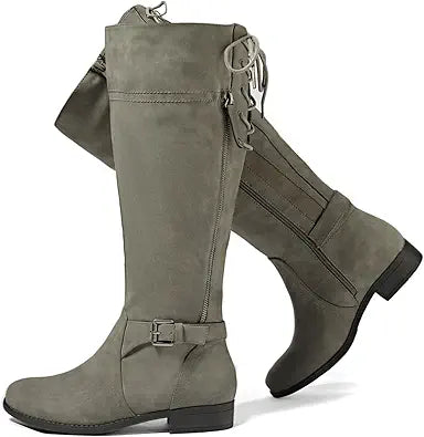 Luoika Women's Extra Wide Calf Knee High Boots for Comfort