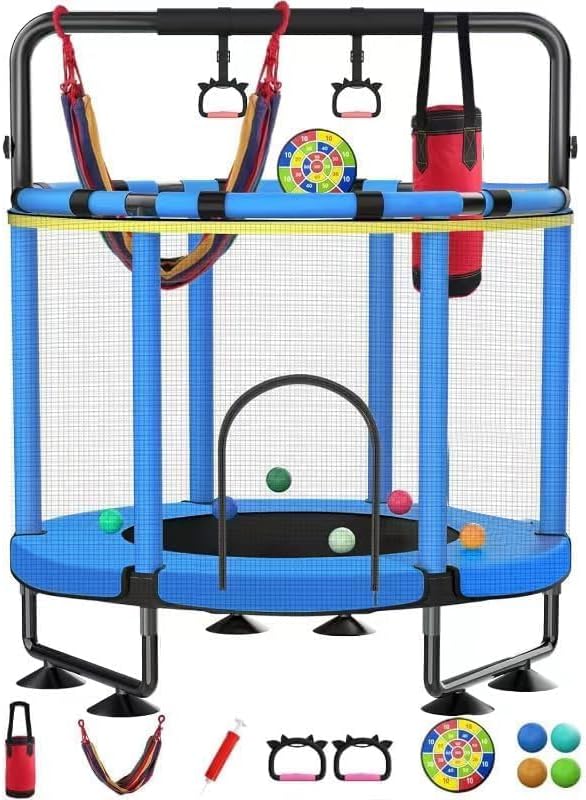 Trampoline for Kids with Net - Upgrade Indoor Outdoor Fun