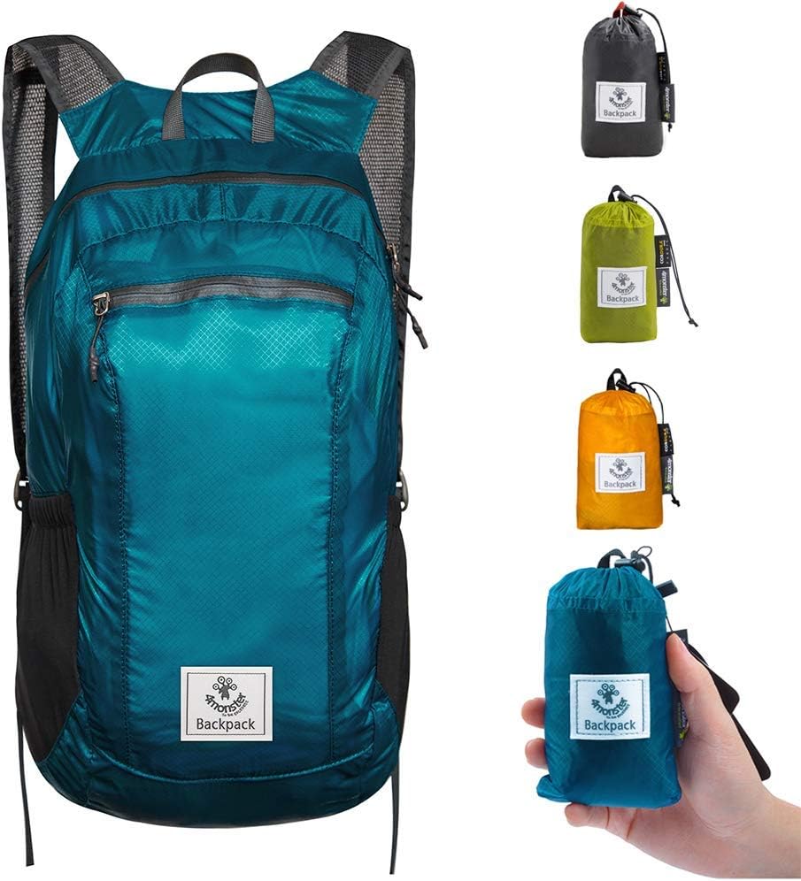 4Monster Water-Resistant Daypack: Lightweight & Packable
