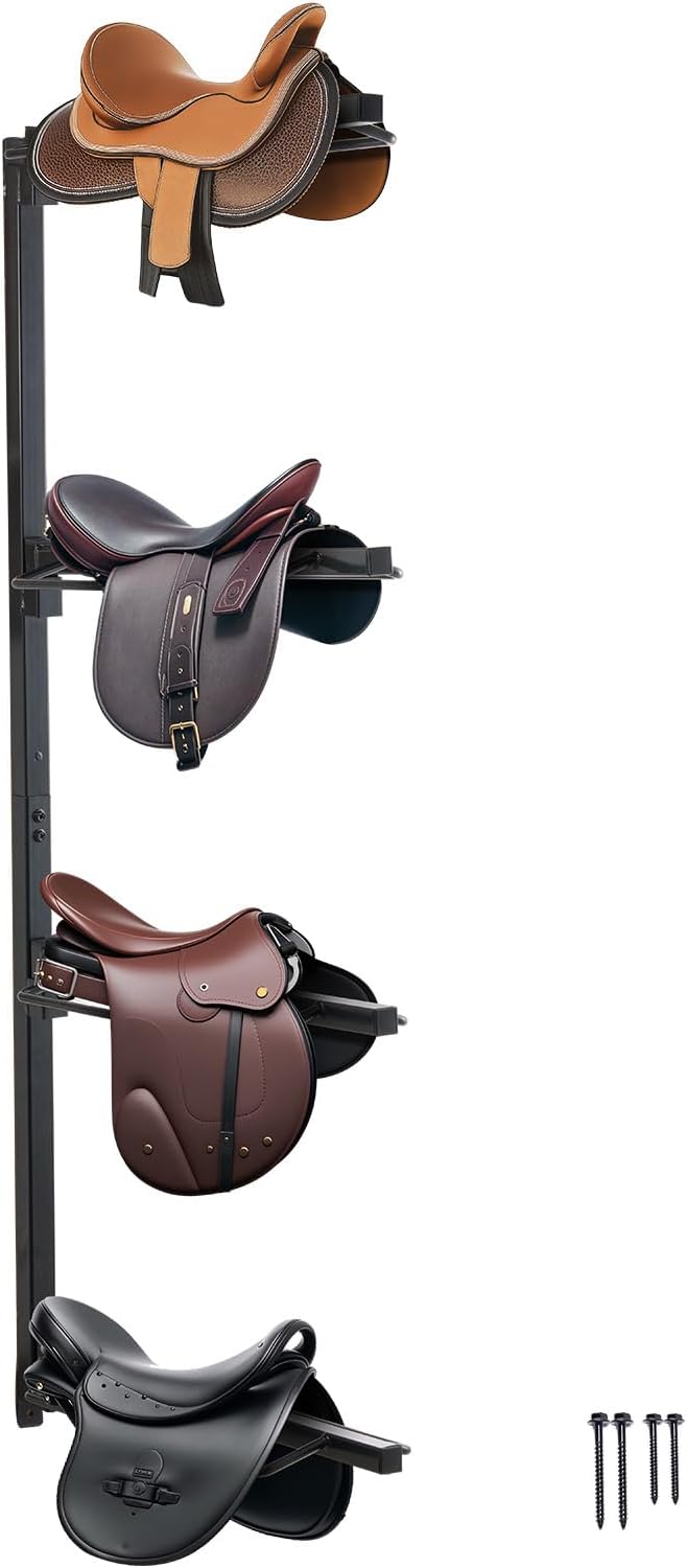 VEVOR Wall Mount Saddle Rack for Tack Room Organization