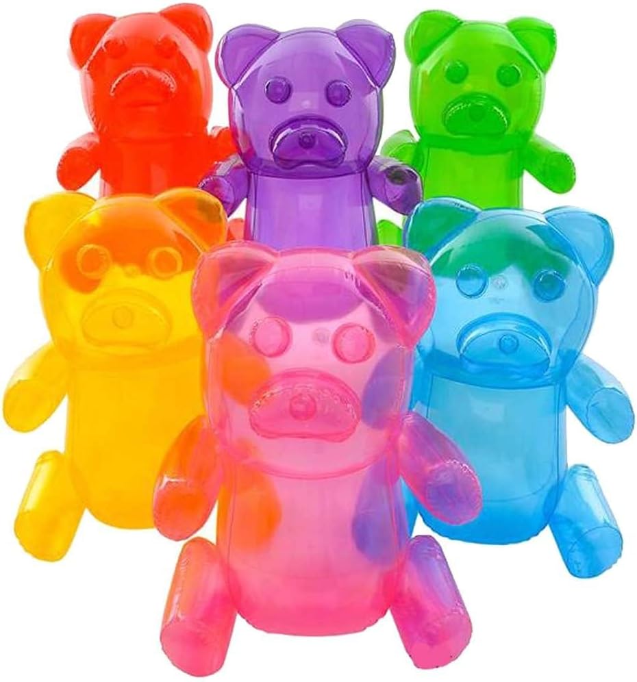 Huge Inflatable Gummy Bears for Candy Land Birthday Parties