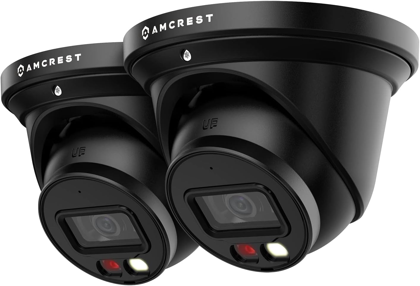 Amcrest 2-Pack UltraHD 4K IP PoE AI Camera with Nightcolor