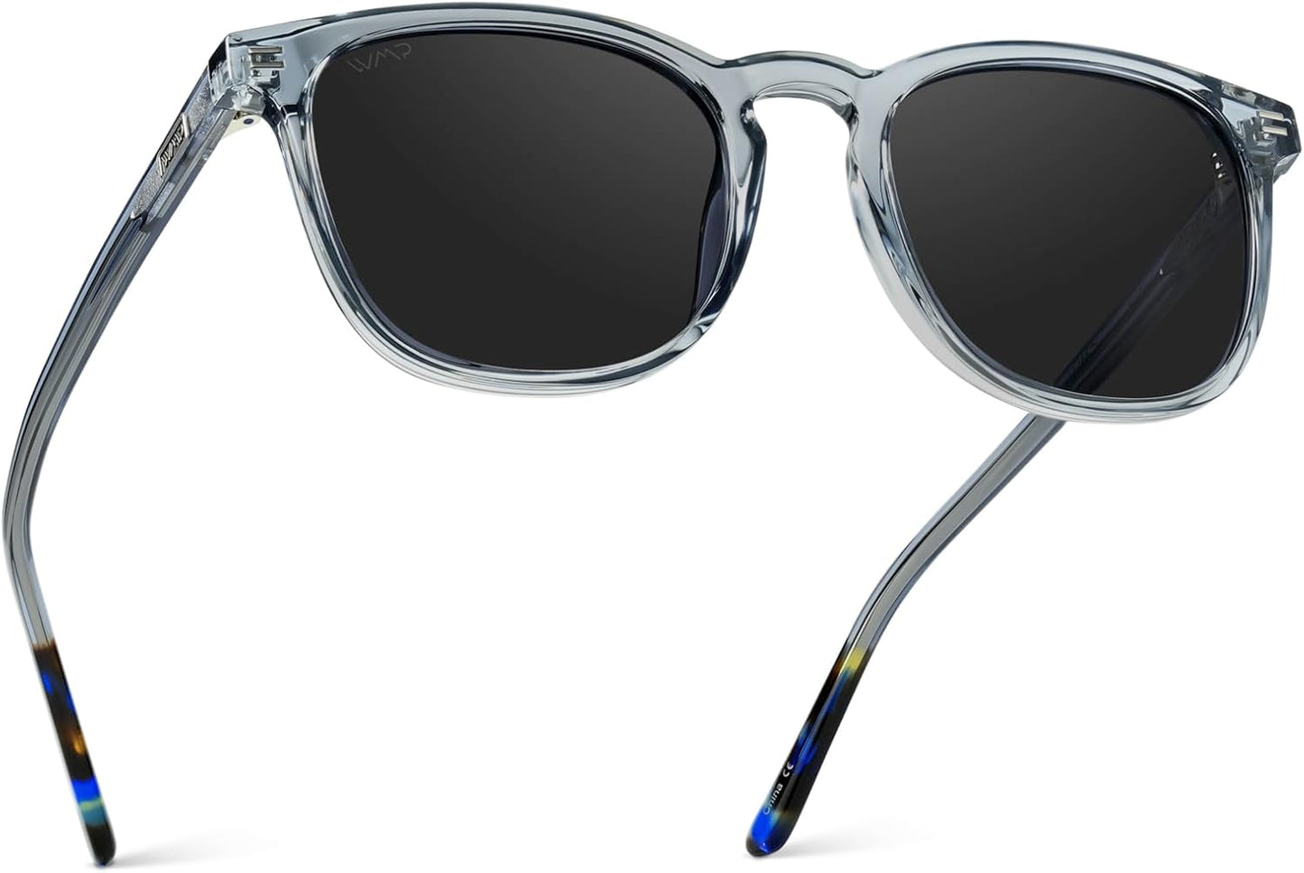 WMP Eyewear Men's Polarized Modern Rounded Square Sunglasses