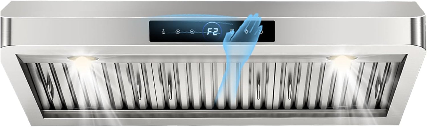 36 inch Under Cabinet Range Hood with Gesture Control & 1200 CFM