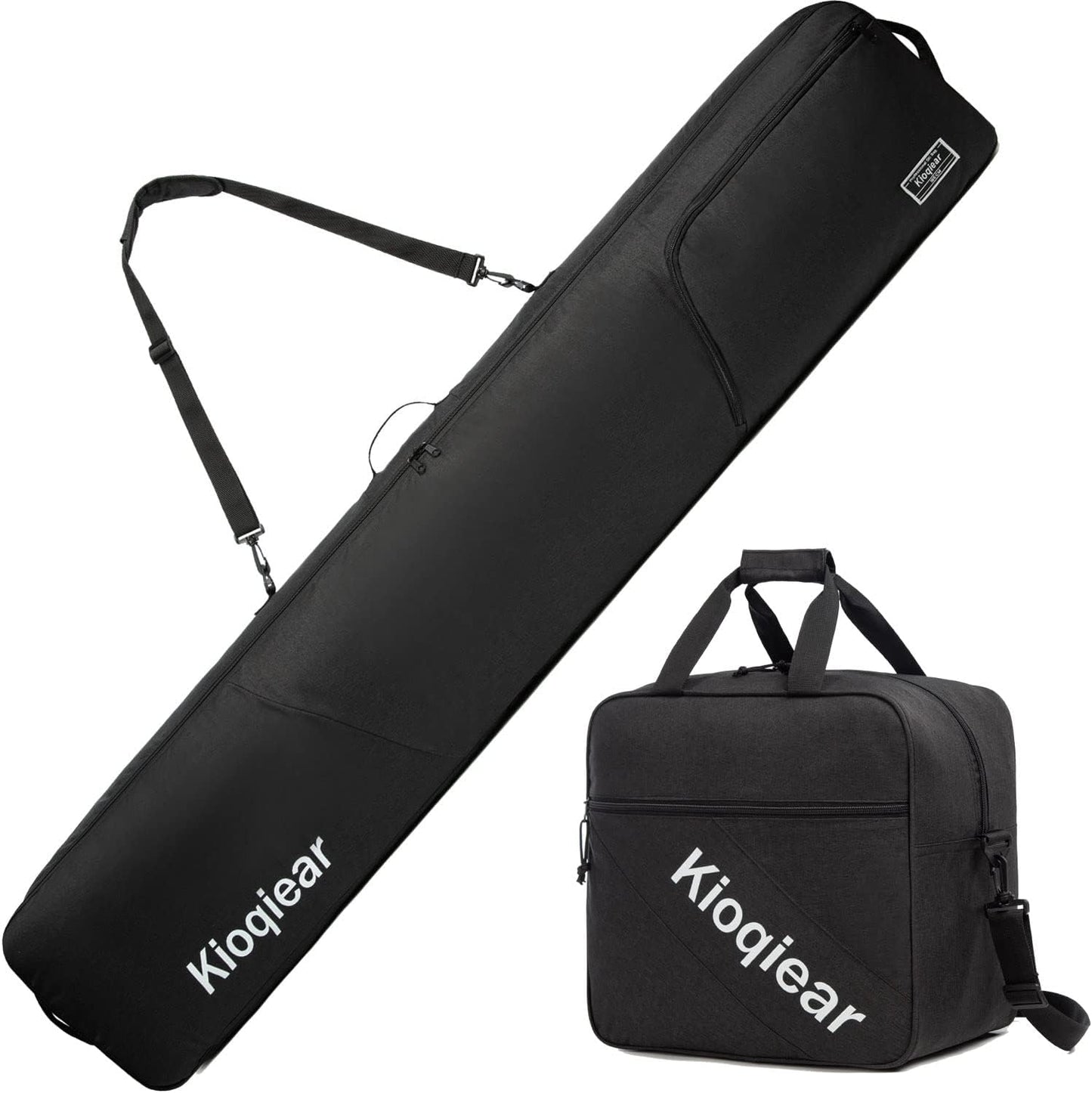Padded Snowboard & Boot Bag Set - Protects Gear Calmly