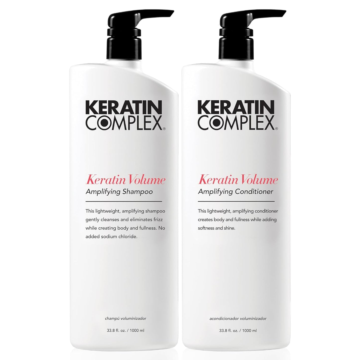 Keratin Care Smoothing Shampoo & Conditioner Duo for Silky Hair
