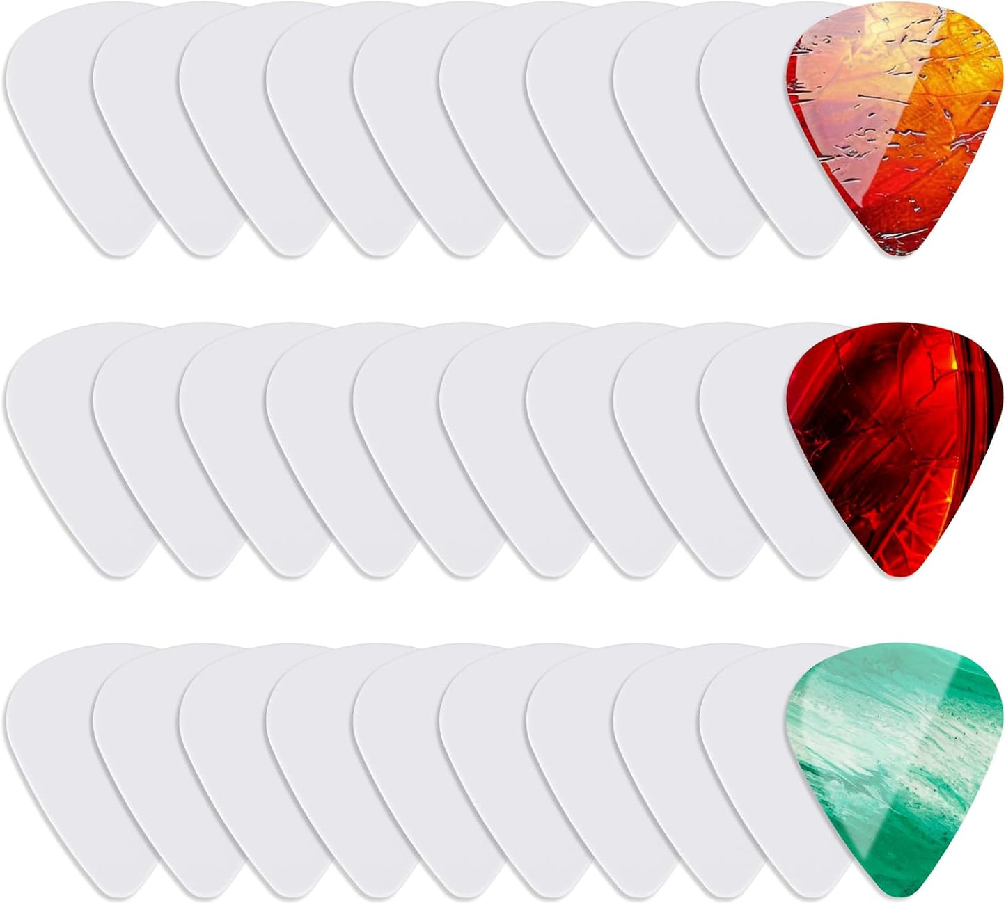 Customize Your Guitar Sound with 30 Aluminum Picks Set!