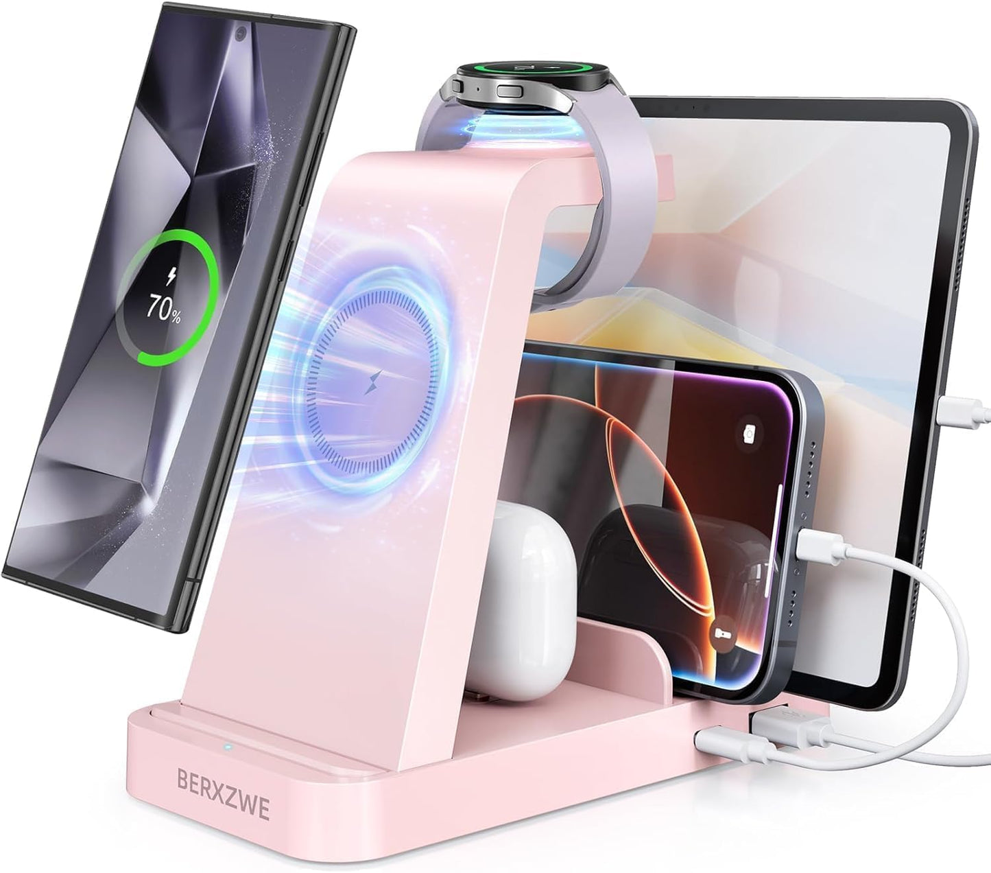 5 in 1 Wireless Charger for Samsung Devices - Efficient Charging