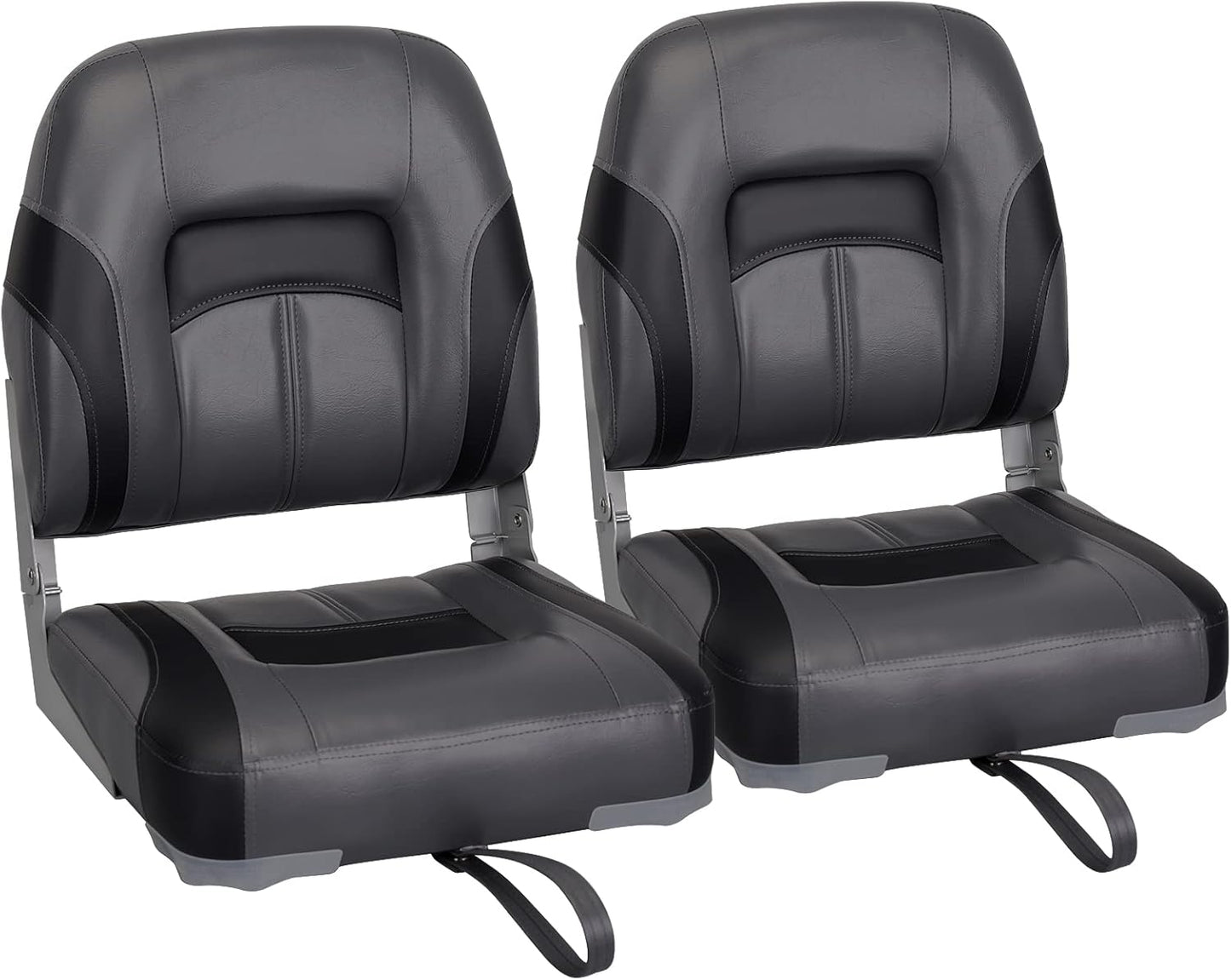 Elite Low/High Back Folding Fishing Boat Seat for Comfort