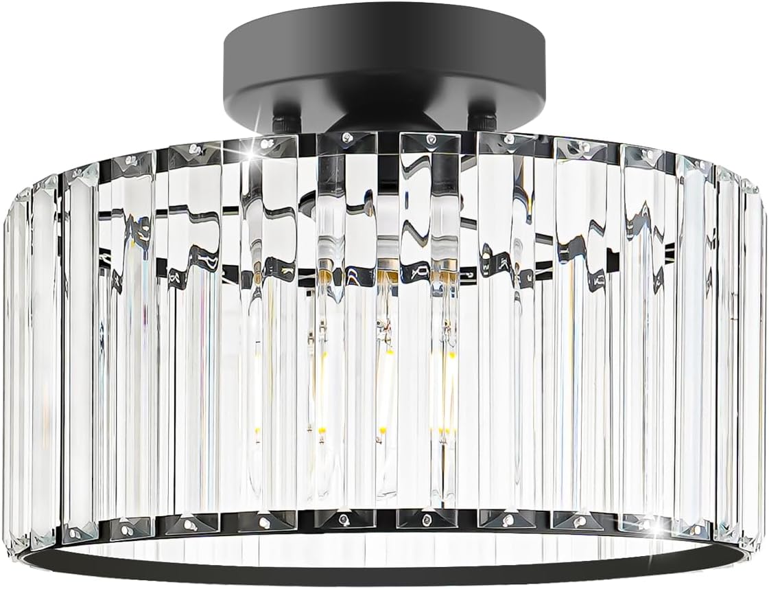 Crystal Ceiling Light Fixture for Modern Home Decor
