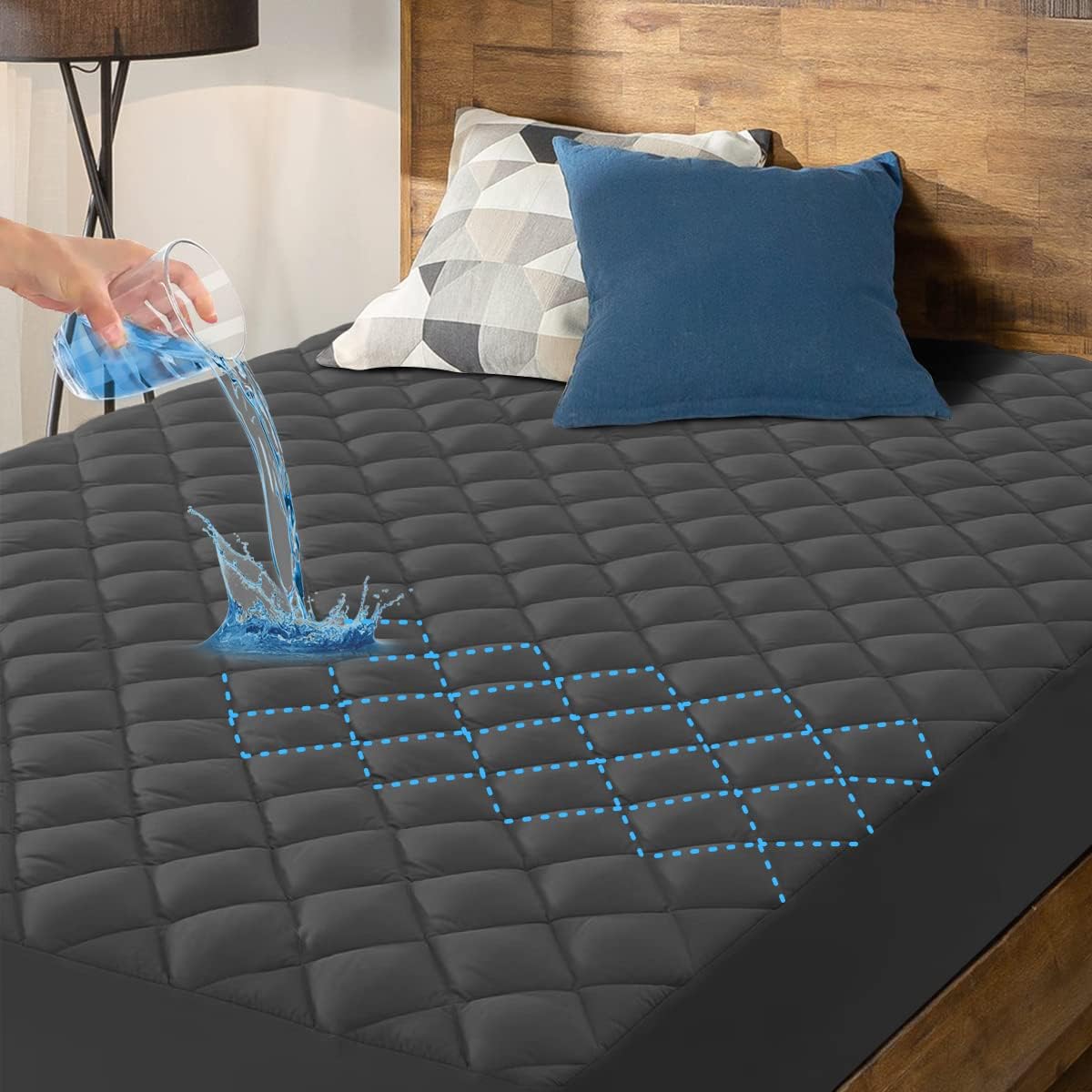 HYLEORY California King Waterproof Mattress Pad Protector Review