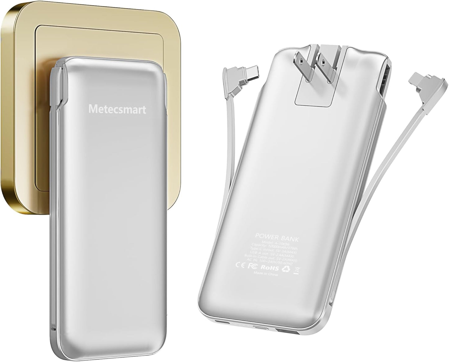 Metecsmart 10000mAh USB-C Portable Charger