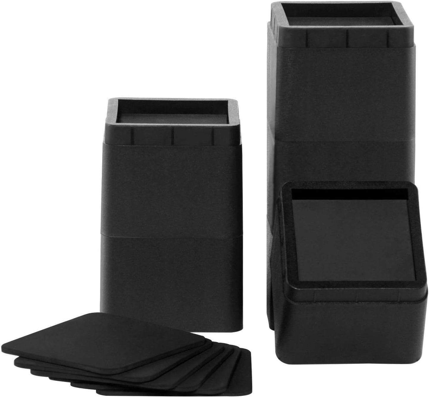 3 Inch Stackable Bed Risers for Sofas and Tables - Heavy Duty