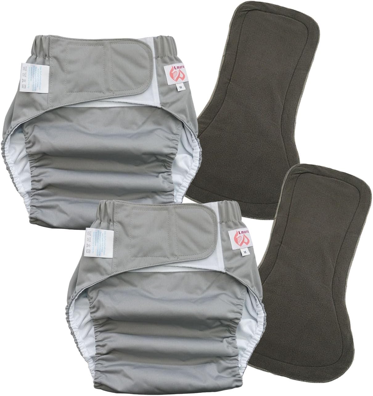 Washable Reusable Cloth Diapers for Adults - Incontinence Protection - Size M