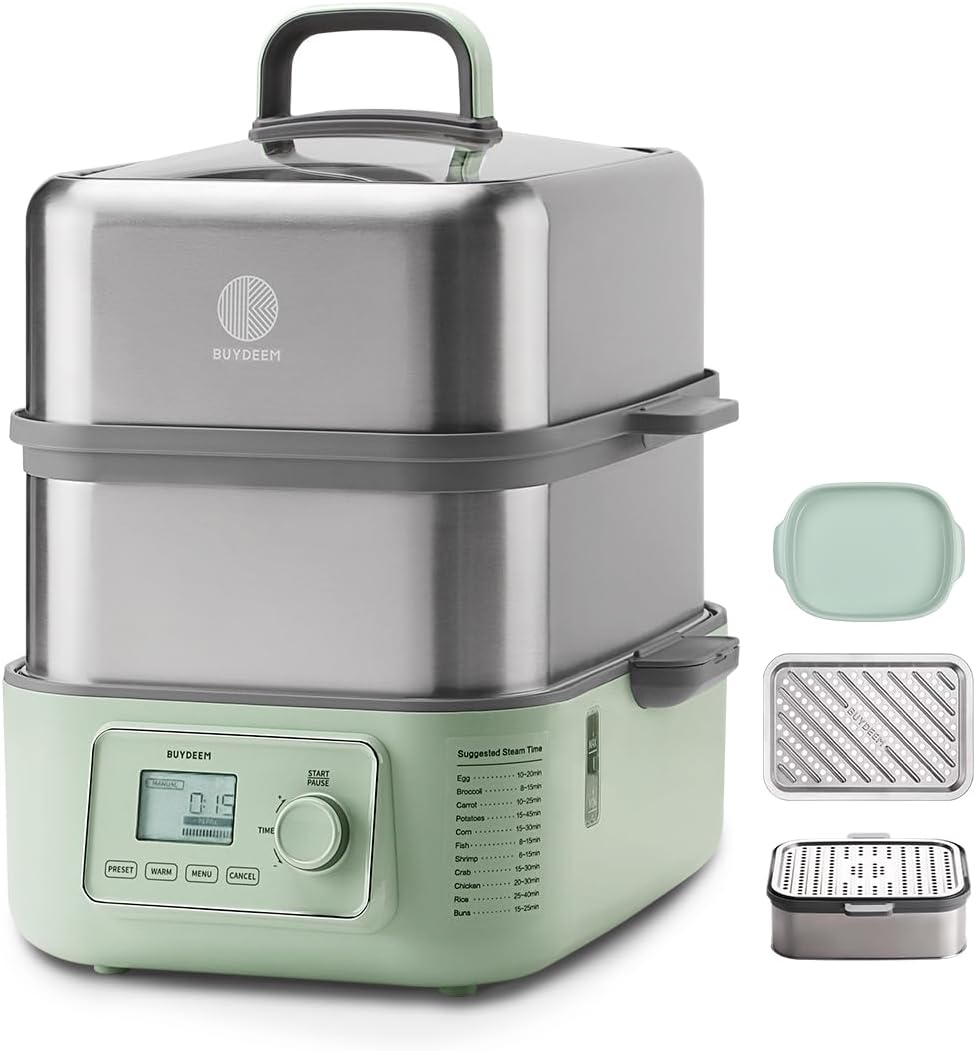 BUYDEEM G67US-A503 Electric Food Steamer for Healthy Cooking