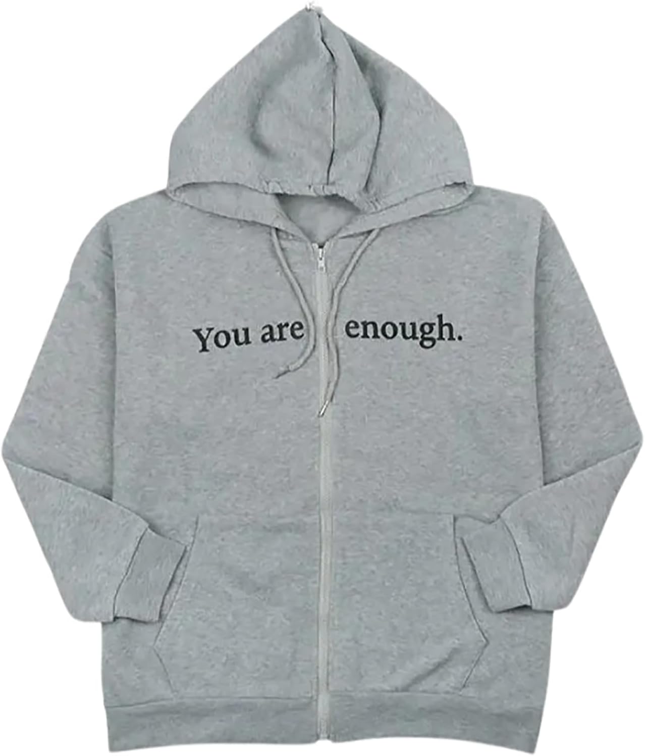 BAIMORE You Are Enough Zip Up Hoodie