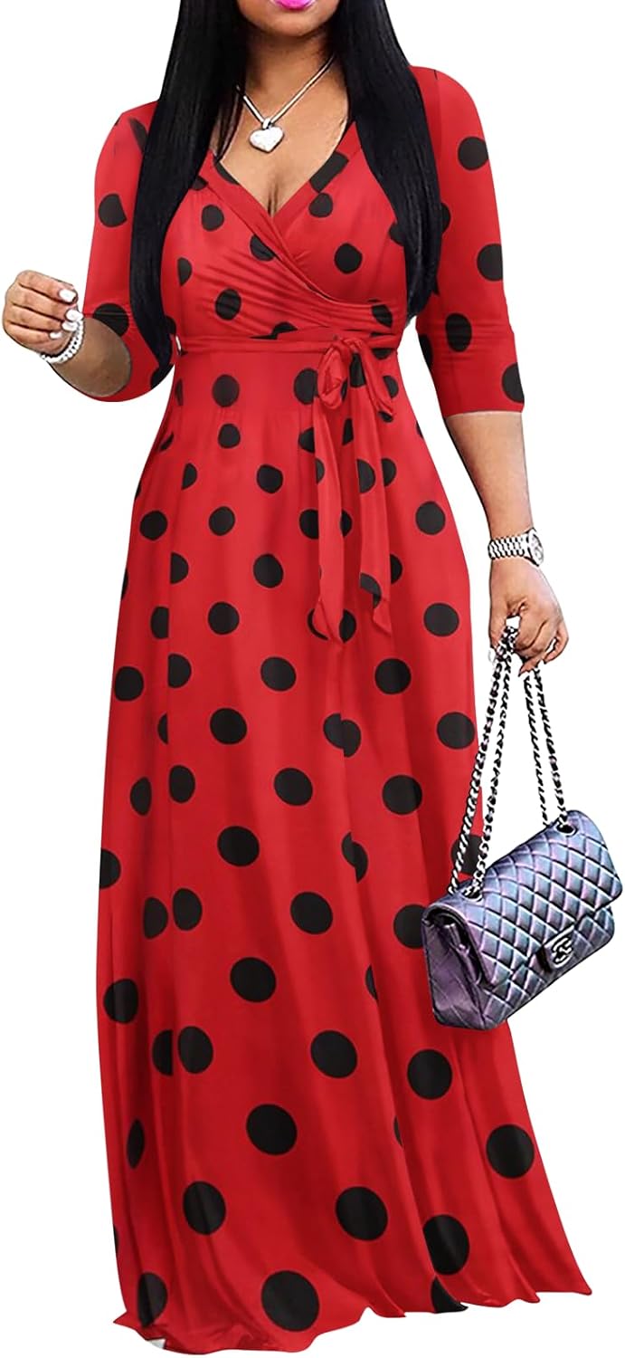 Yajedo Womens Casual Summer Maxi Dress Plus Size Sundress