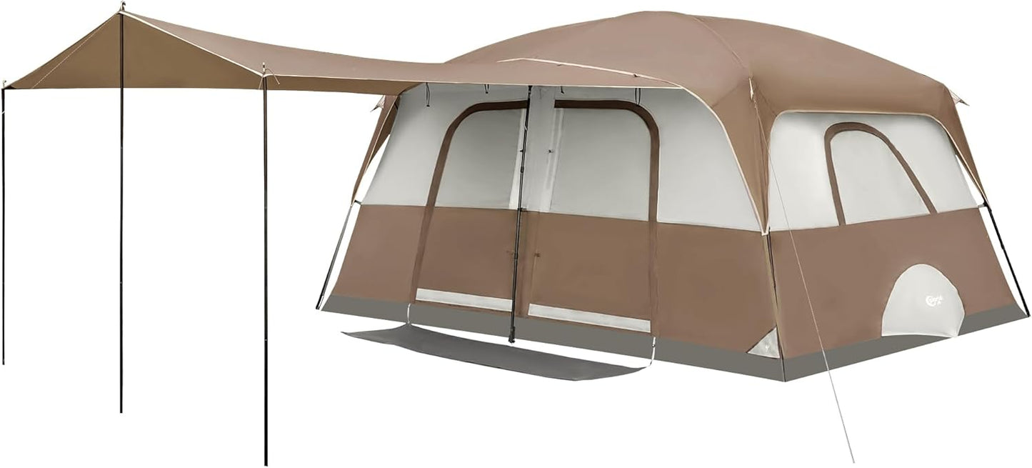 Spacious Family Camping Tent with Porch for 10 People