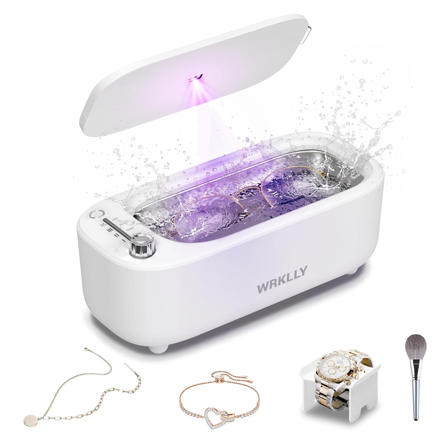 Ultrasonic Jewelry Cleaner with 50KHz Technology for Deep Cleaning