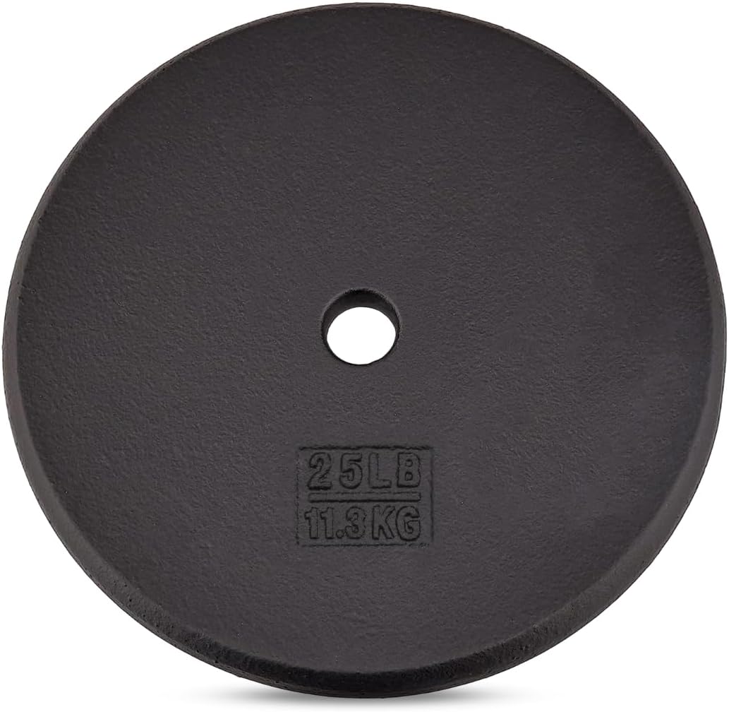 Yes4All Standard Cast Iron Weight Plates for Strength Training