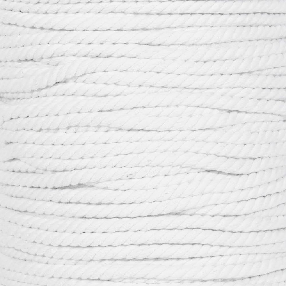 Super Soft 3 Strand Twisted Cotton Rope for Crafting Projects