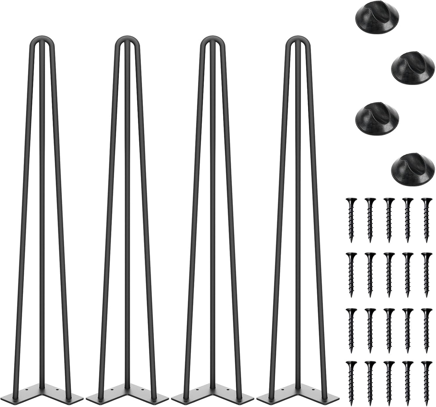 SMARTSTANDARD 28 Inch Hairpin Table Legs for Stylish Furniture