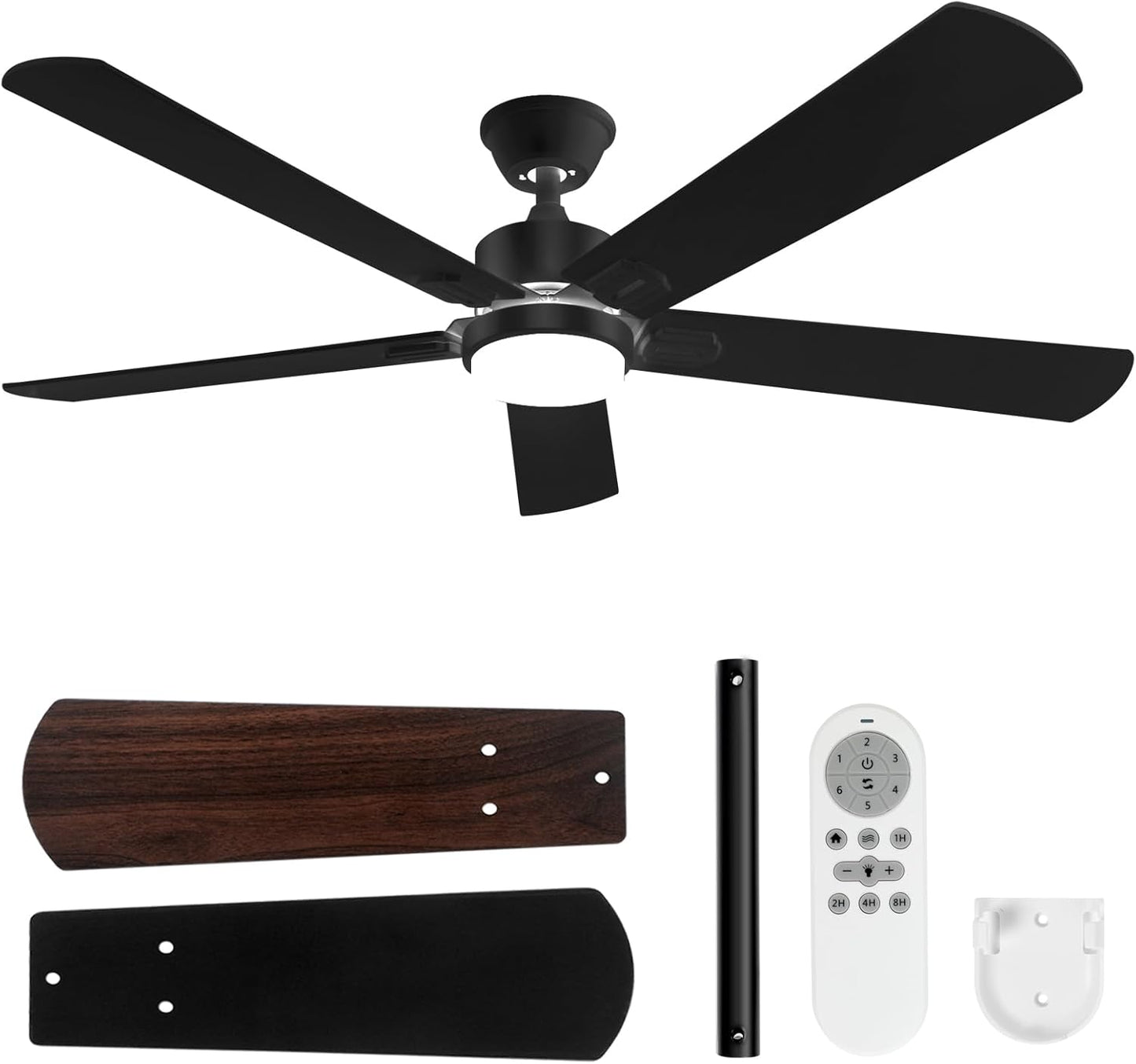 52 in Ceiling Fan with Light and Remote for Indoor and Outdoor