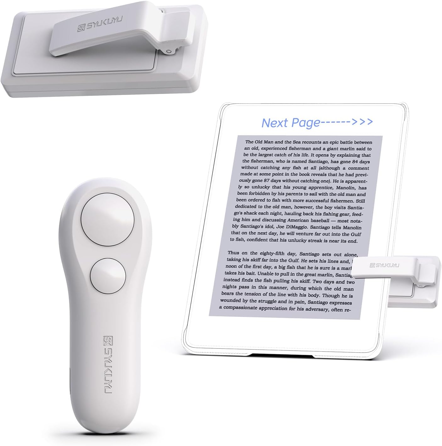 SK SYUKUYU RF Remote Control Page Turner for Kindle & More