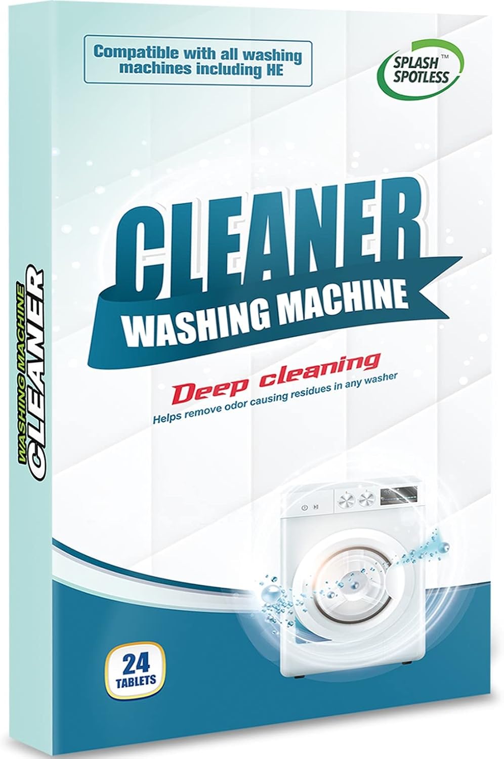 Deep Clean 24 Tablets HE Washer Cleaner
