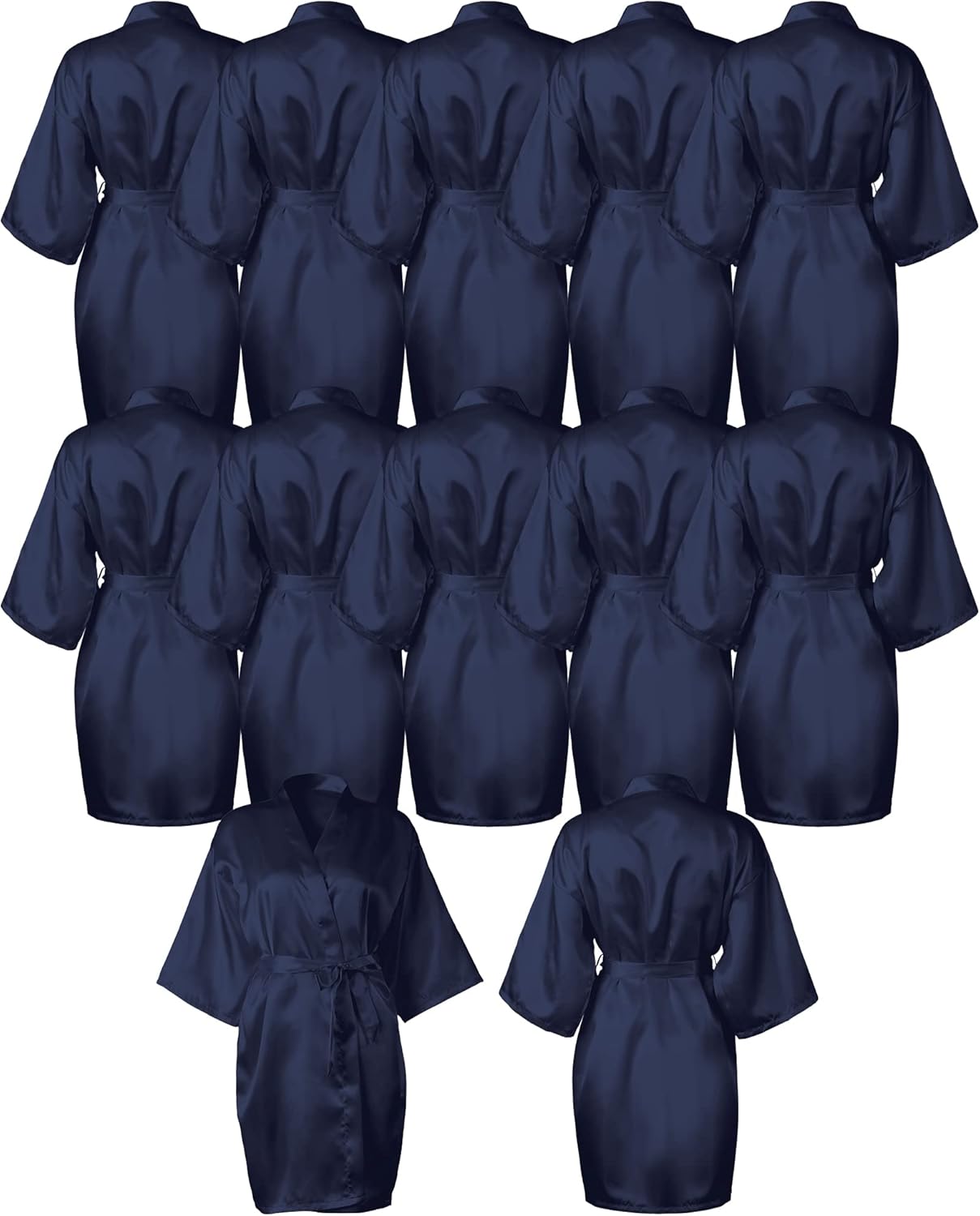 Patelai Bridesmaids Robes for Women Silk Satin Kimono Short Robe